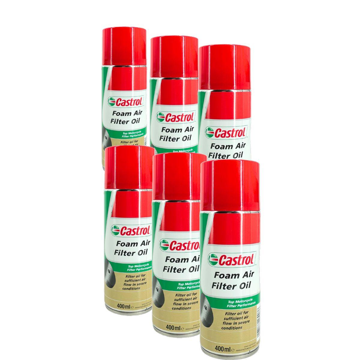 Castrol Foam Air Filter Oil / Luftfilteröl Spray 6x400 ML