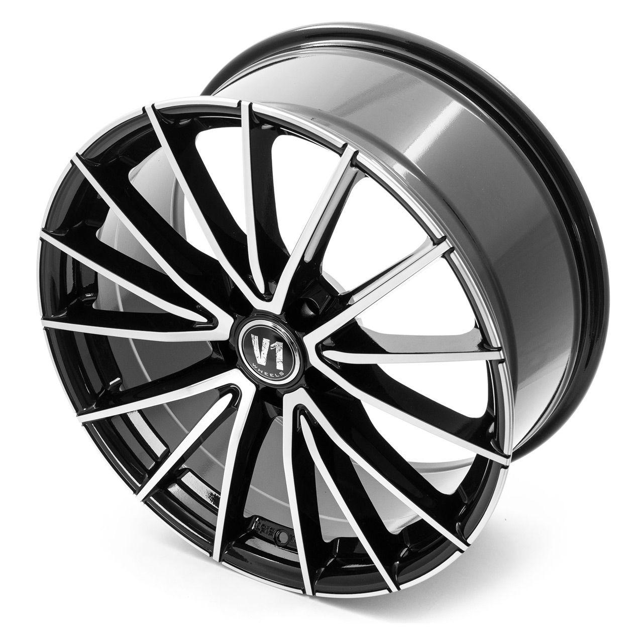 V1 WHEELS V2 schwarz hochglanzpoliert 8.0Jx18 5x120 ET35