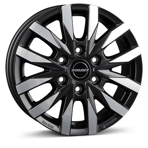 BORBET DESIGN CW6 black polished matt 6.5Jx16 6x130 ET54