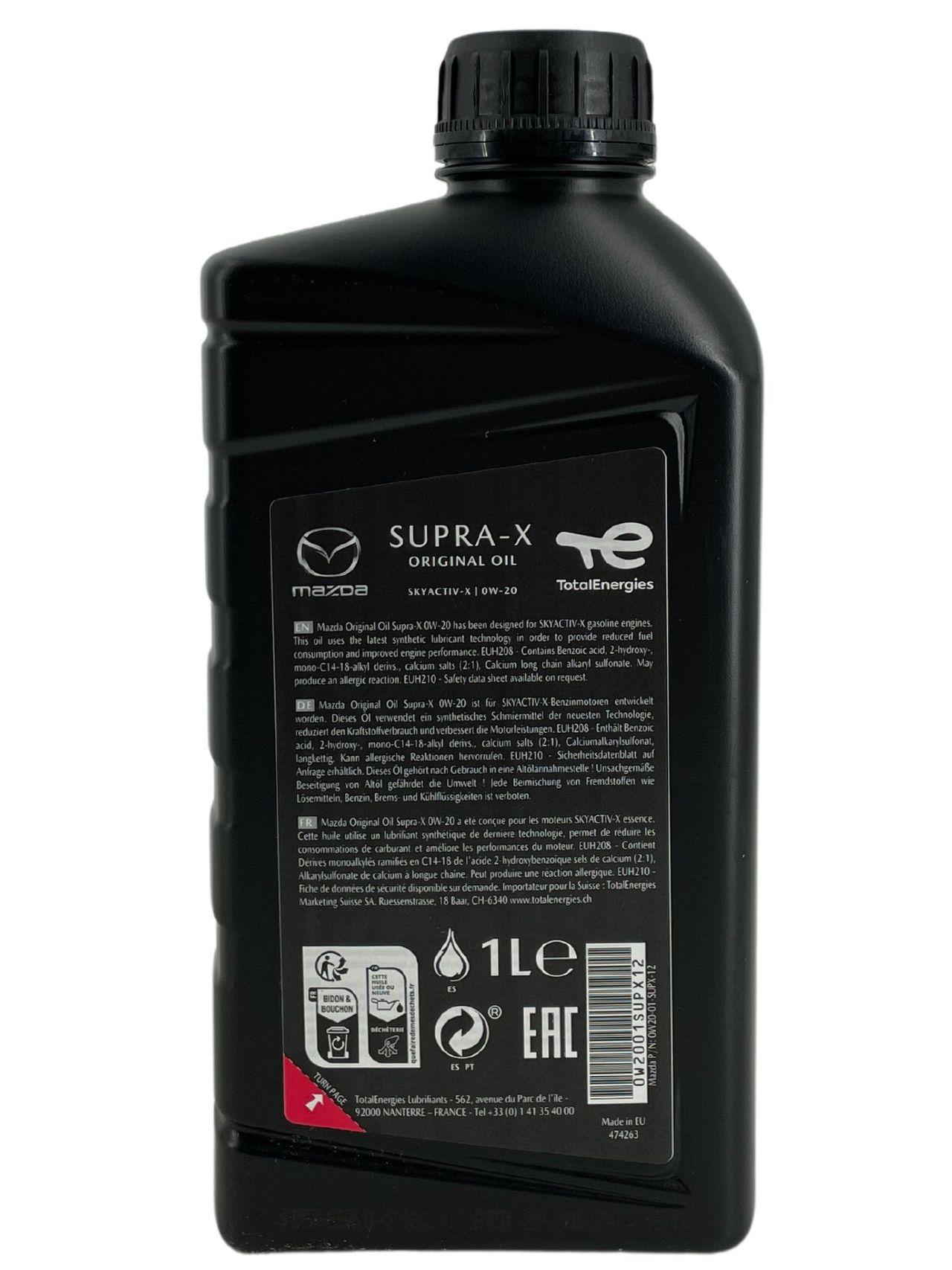 Mazda Original Oil SUPRA X 0W-20 1 Liter