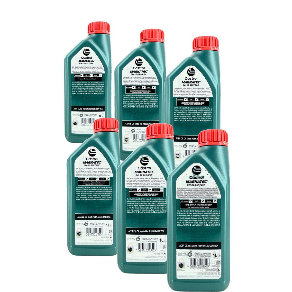 Castrol Magnatec 0W-20 GSX/DSX 6x1 Liter