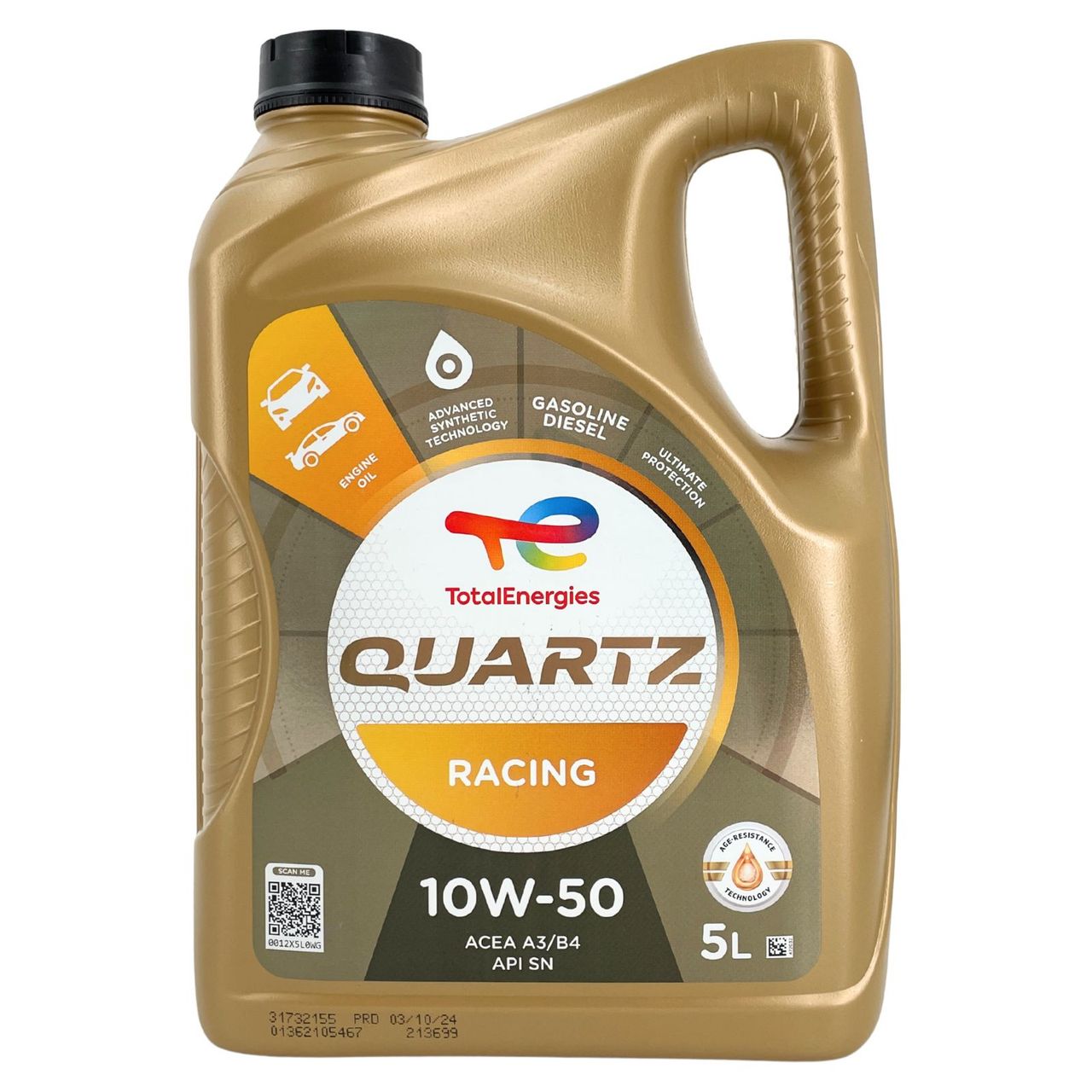 Total Quartz Racing 10W-50 5 Liter