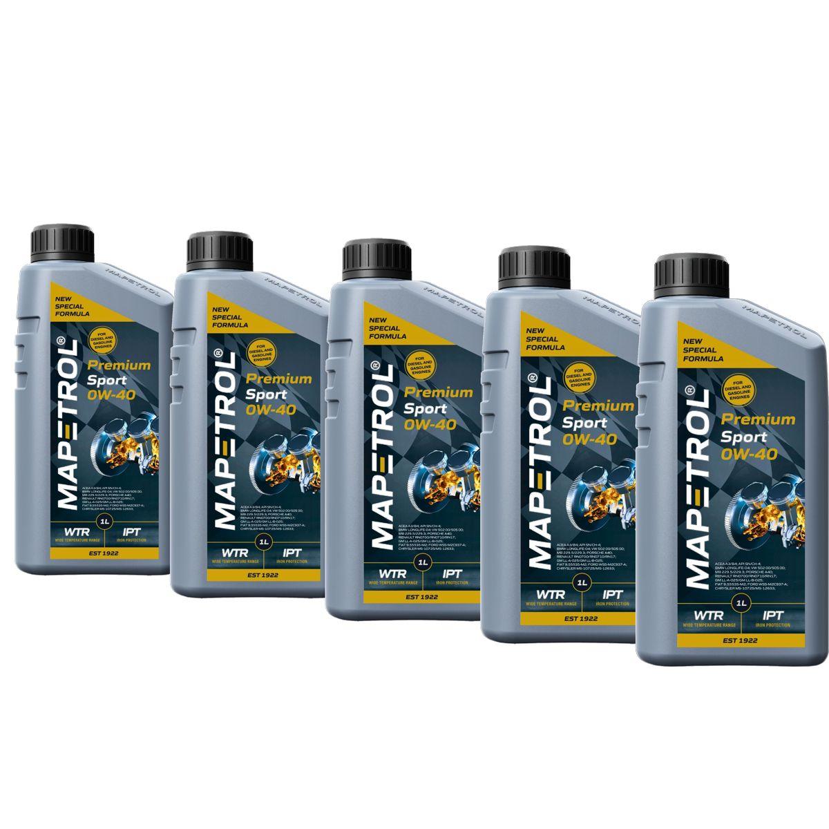 Mapetrol Premium Sport 0W-40 5x1 Liter