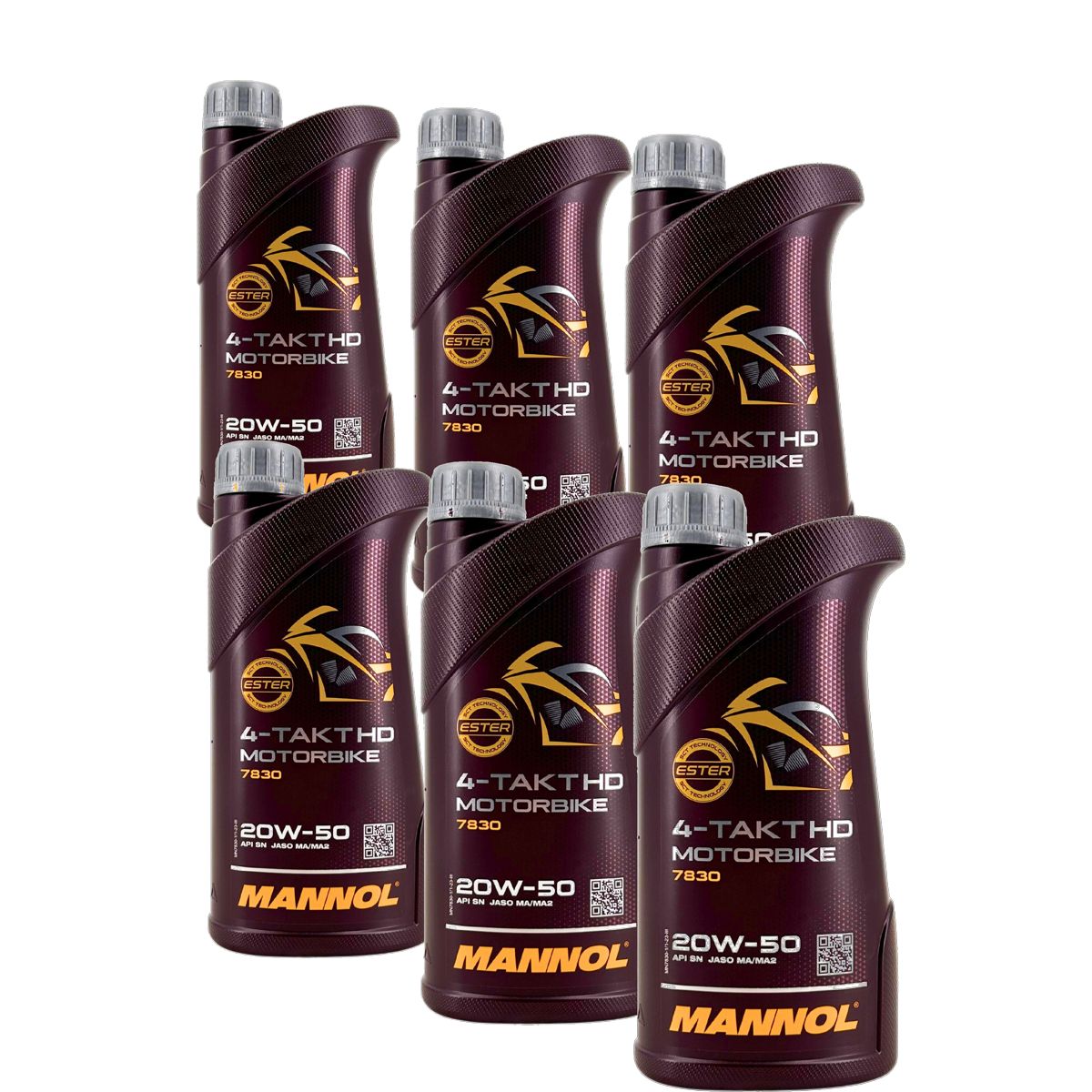 Mannol 4-Takt Motorbike HD 20W-50 6x1 Liter
