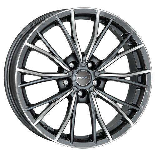MAK MARK gun metal mirror face 7.5Jx18 5x120 ET45