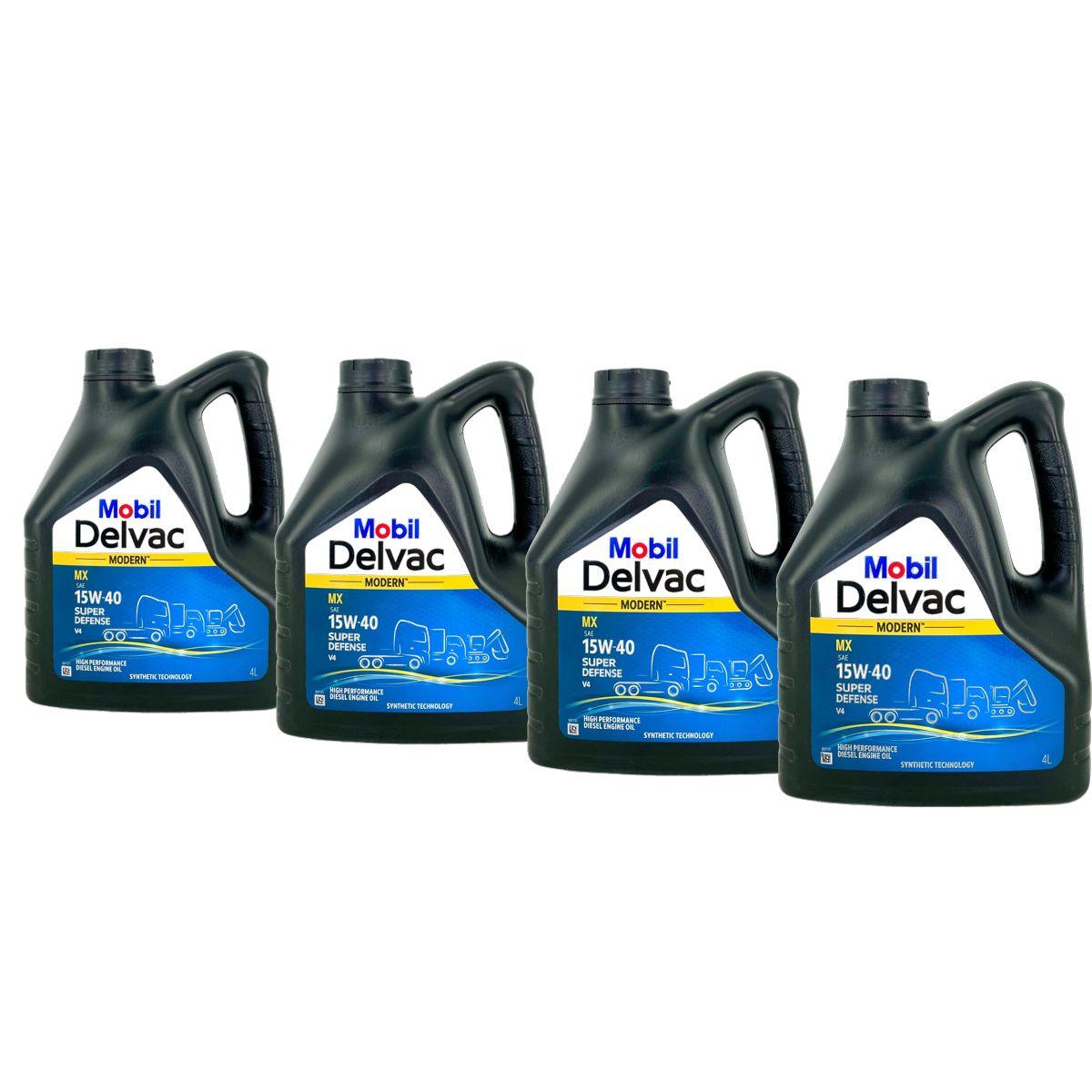Mobil Delvac Modern MX 15W-40 Super Defense V4 4x4 Liter