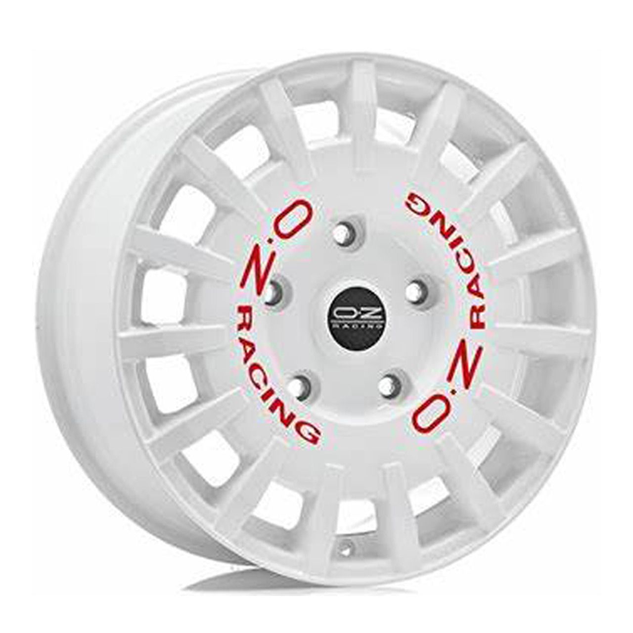OZ RALLY RACING VAN race white + red lettering 7.5Jx18 5x160 ET48