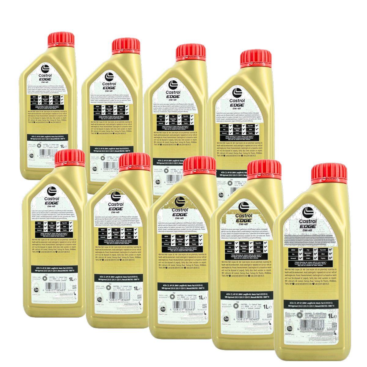 Castrol Edge 0W-40 9x1 Liter