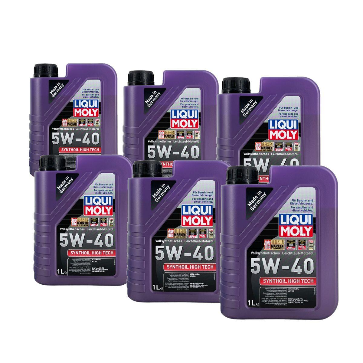 Liqui Moly Synthoil High Tech 5W-40 6x1 Liter