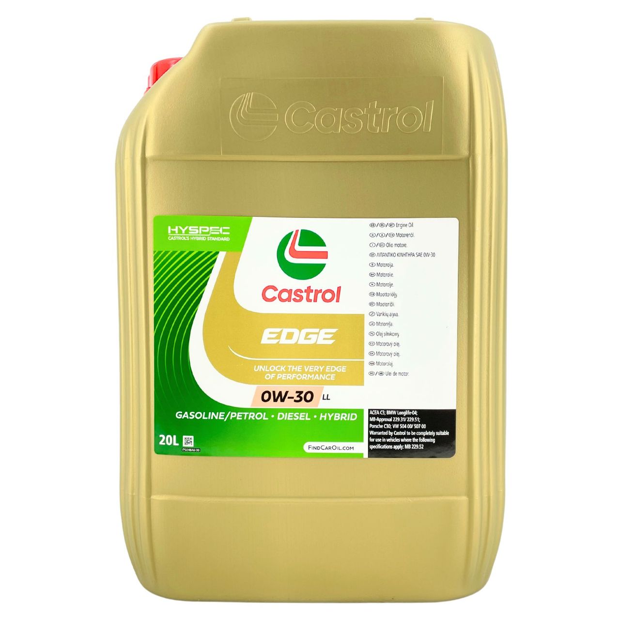 Castrol Edge 0W-30 LL 20 Liter