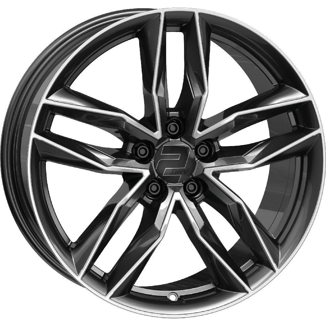 WHEELWORLD-2DRV WH40 dark gunmetal full machined 8.0Jx18 5x112 ET39
