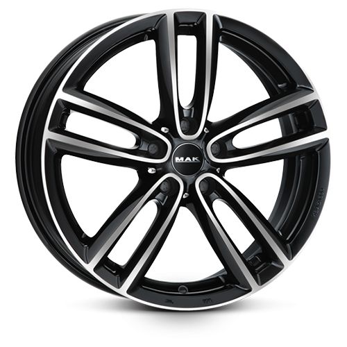 MAK OXFORD schwarz spiegelpoliert 7.0Jx18 5x112 ET54
