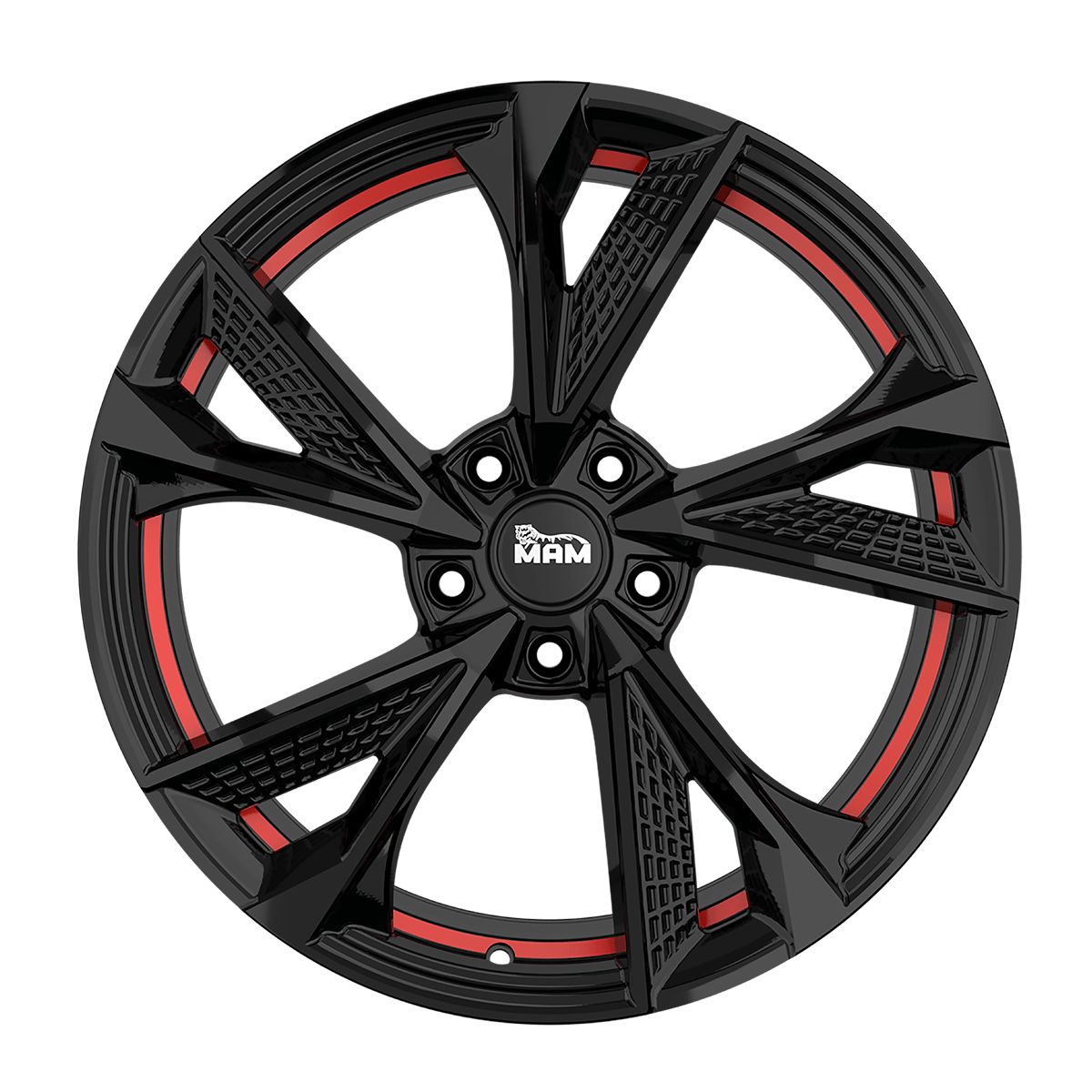 MAM WHEELS MAM RS6 black painted red inside 8.5Jx19 5x114.3 ET40
