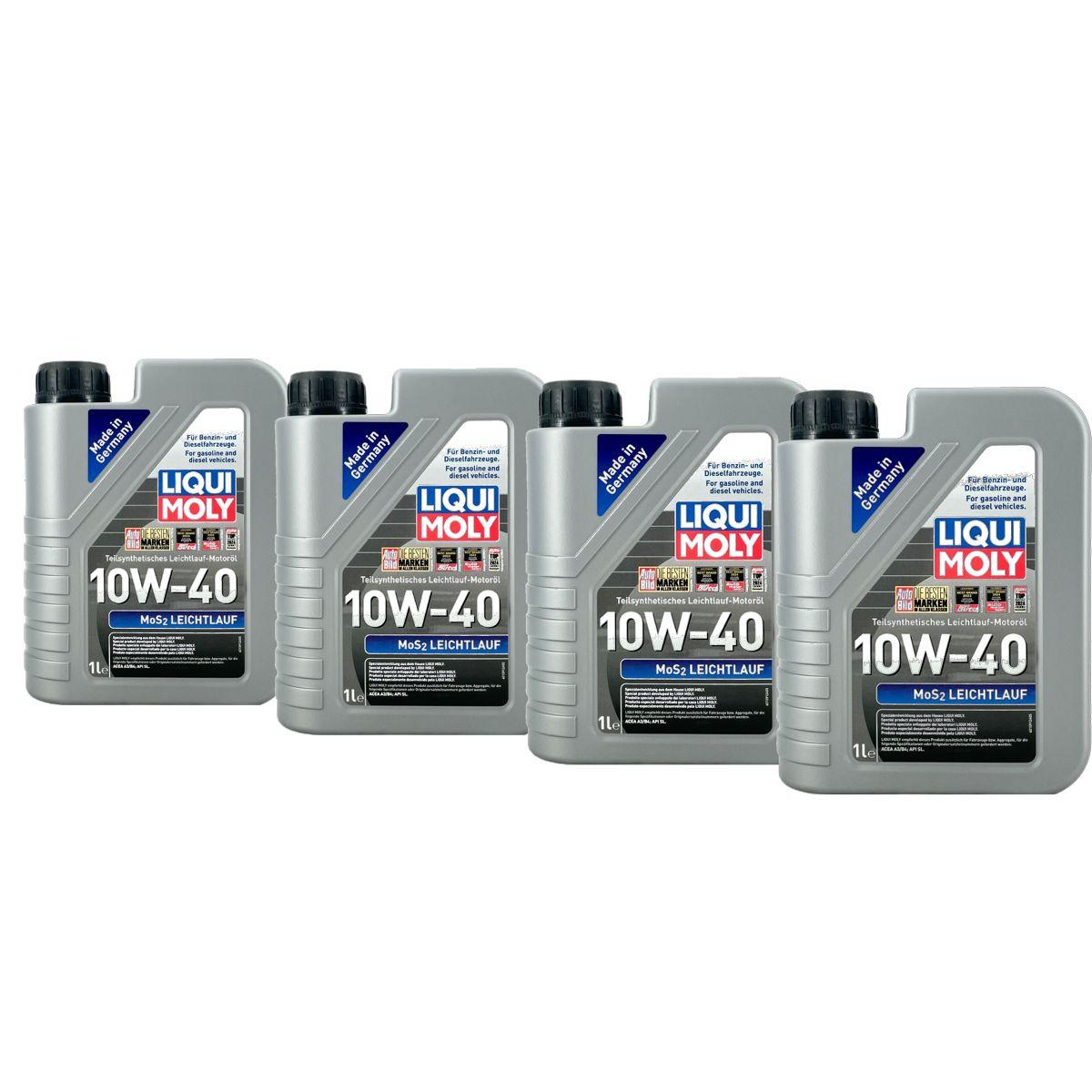 Liqui Moly MoS2 Leichtlauf 10W-40 4x1 Liter