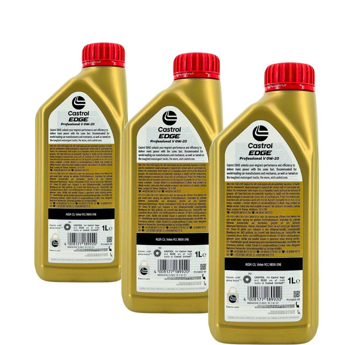Castrol Edge Professional V 0W-20 3x1 Liter