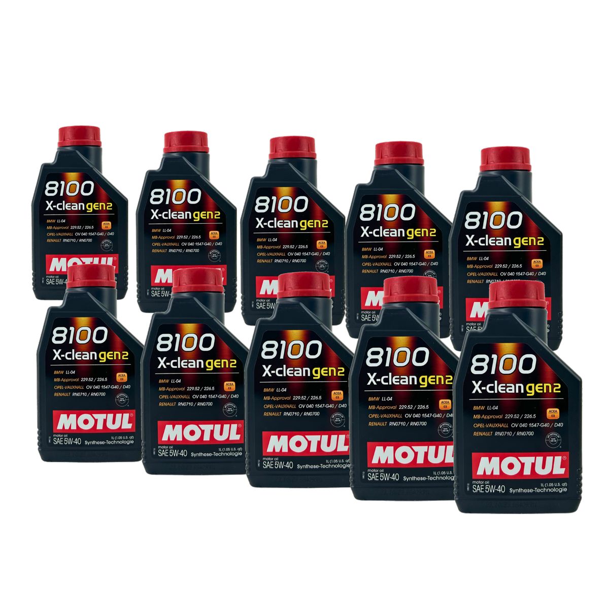 Motul 8100 X-clean GEN2 5W-40 10x1 Liter