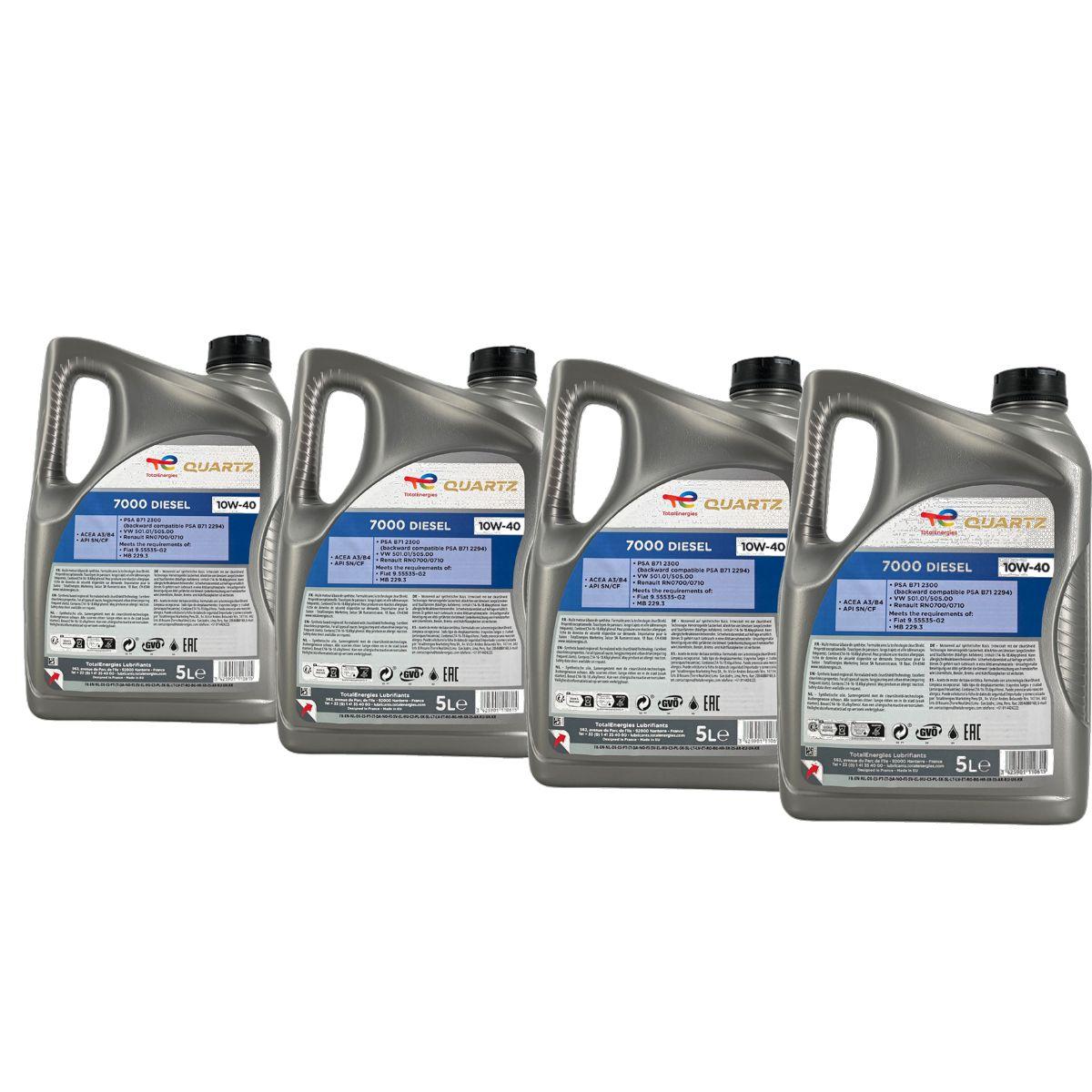 Total Quartz Diesel 7000 10W-40 4x5 Liter