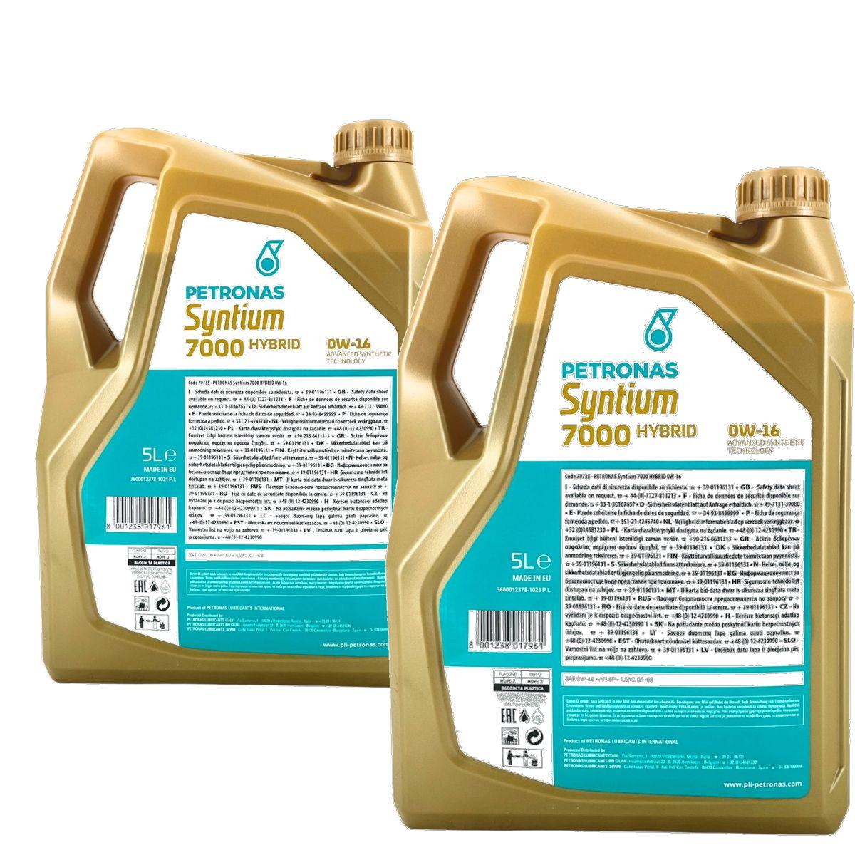 Petronas Syntium Hybrid 0W-16 2x5 Liter