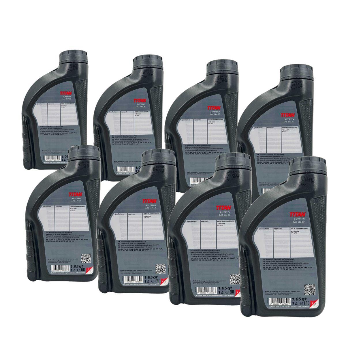 Fuchs Titan Supersyn 5W-50 8x1 Liter
