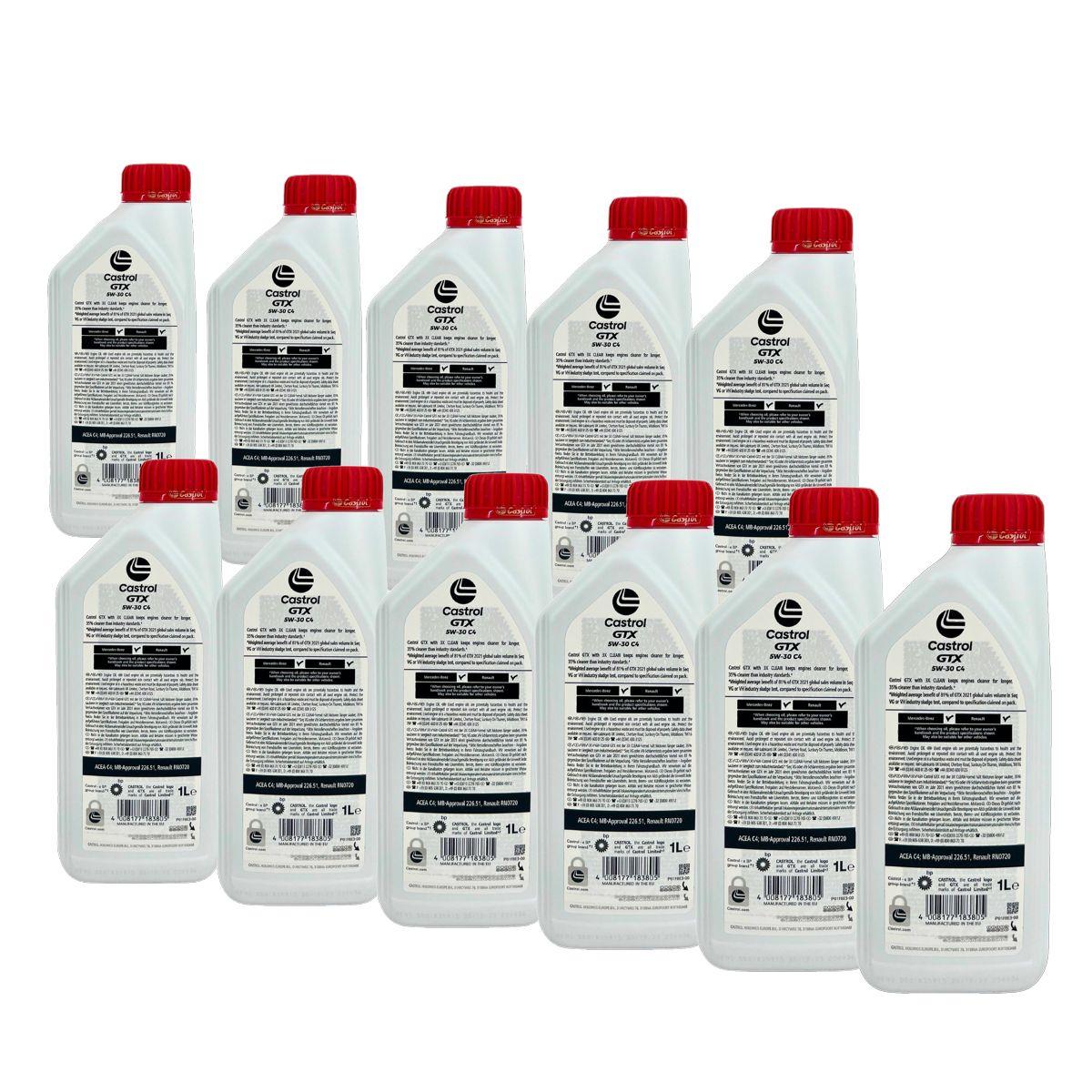 Castrol GTX 5W-30 C4 11x1 Liter