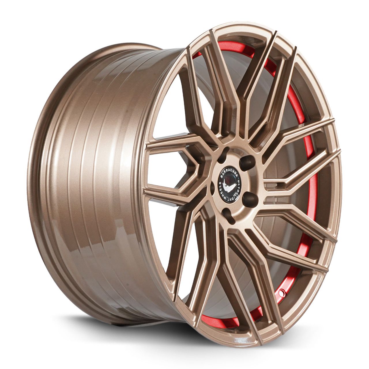 BARRACUDA DRAGOON Higloss-Bronze undercut Trimline red 10.0Jx20 5x112 ET40