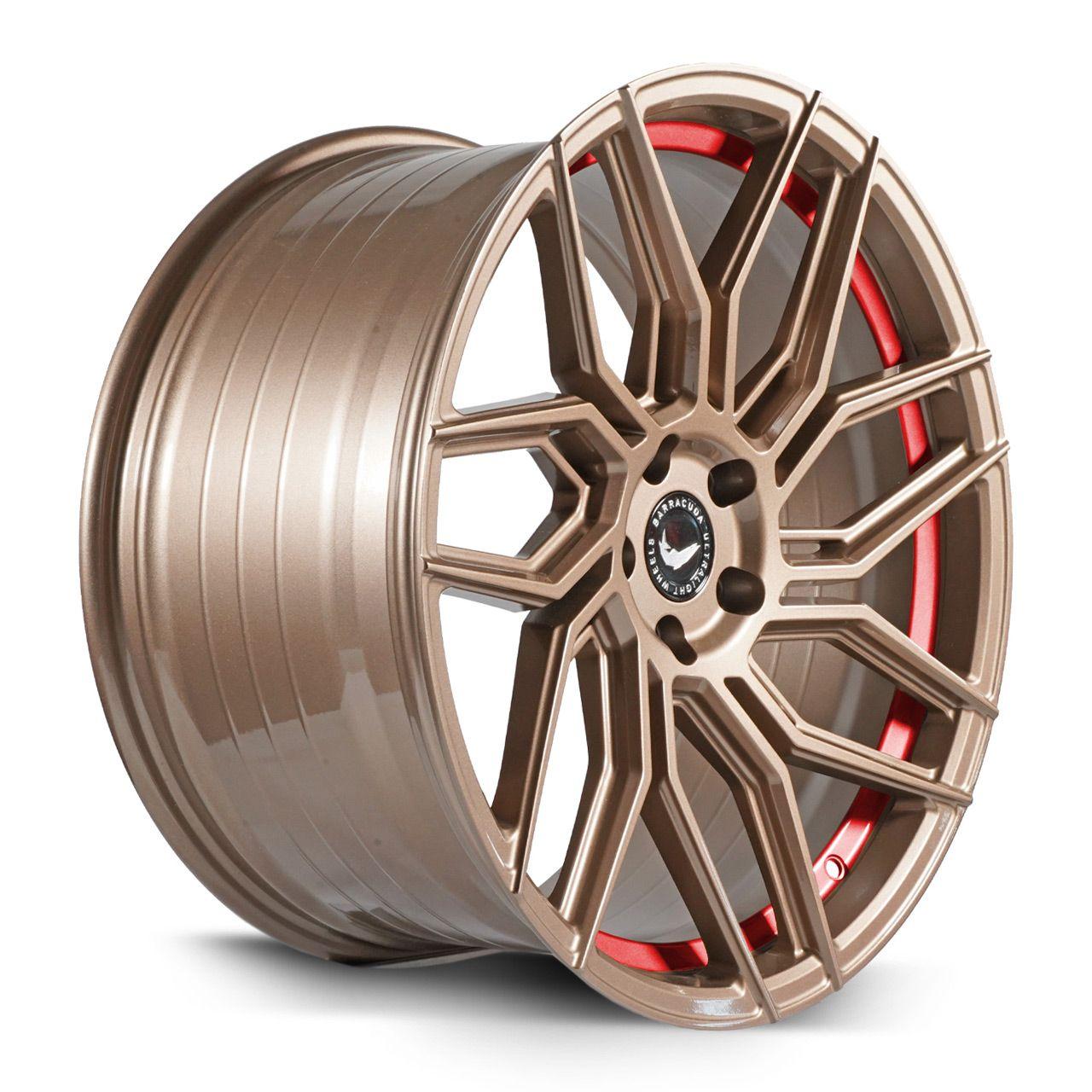 BARRACUDA DRAGOON Higloss-Bronze undercut Trimline red 8.5Jx20 5x112 ET43