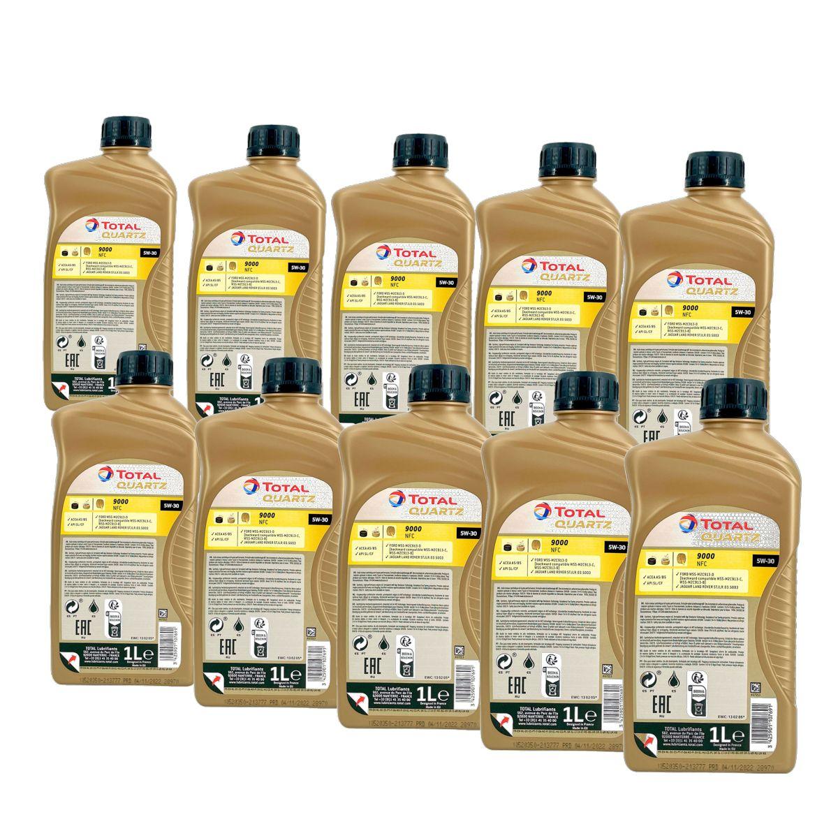 Total Quartz 9000 NFC 5W-30 10x1 Liter