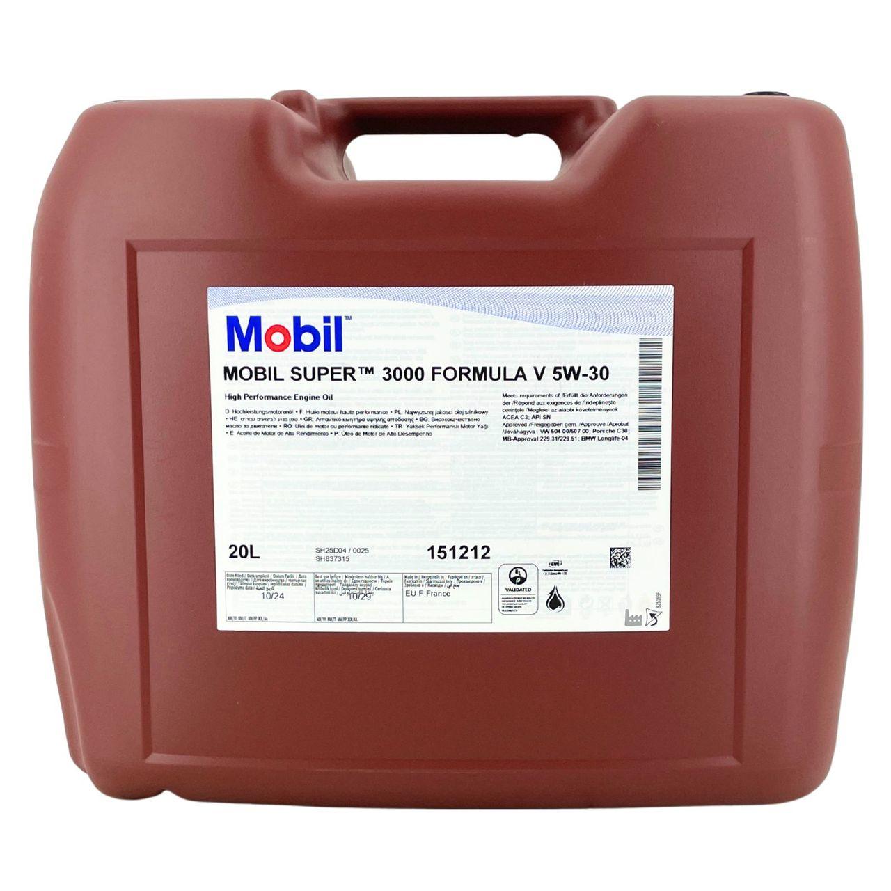 Mobil Super 3000 Formula V 5W-30 20 Liter Kanister