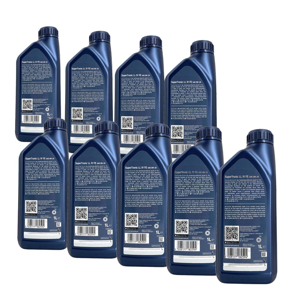 Aral SuperTronic LL IV FE 0W-20 9x1 Liter
