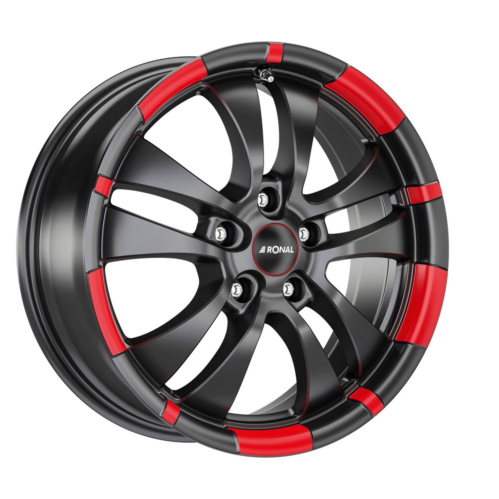 RONAL RONAL R59-5 MCR jetblack-matt-red rim 7.5Jx18 5x112 ET50