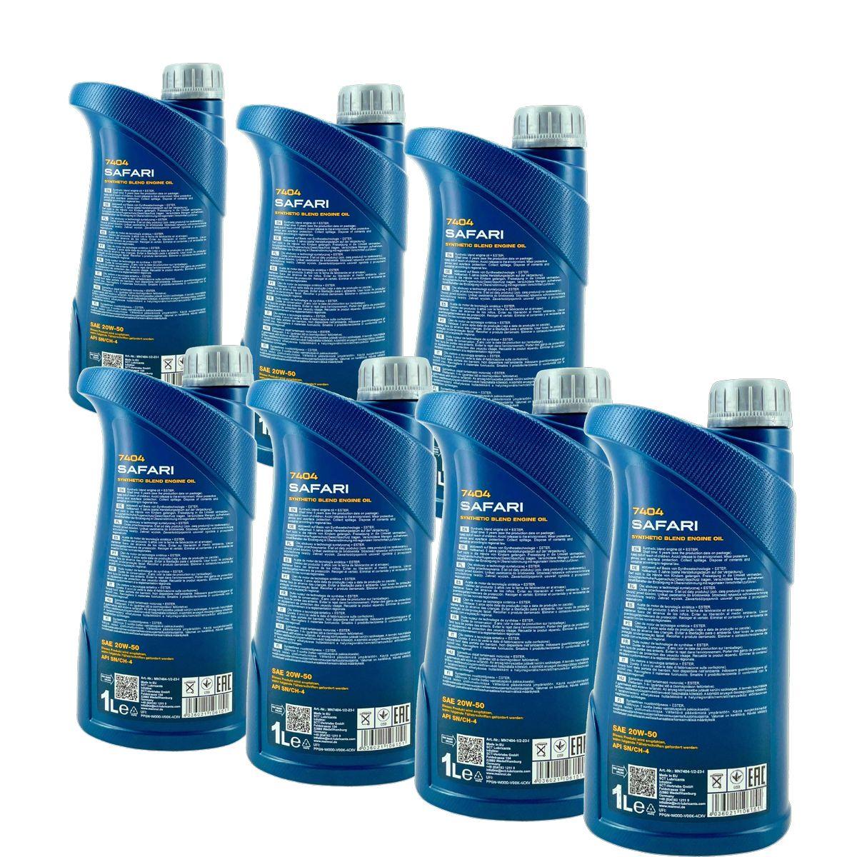 Mannol Safari 20W-50 7x1 Liter