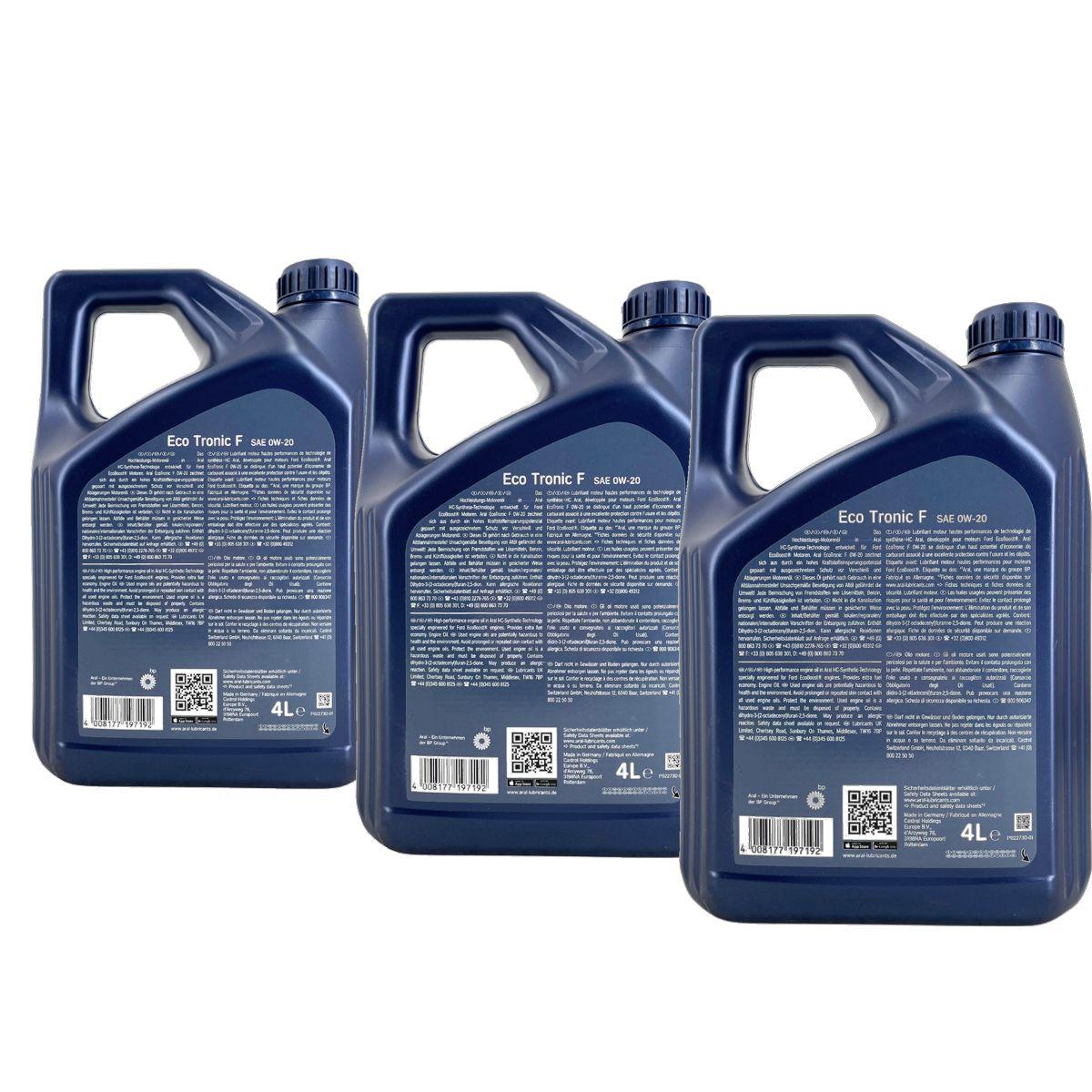 Aral EcoTronic F 0W-20 3x4 Liter