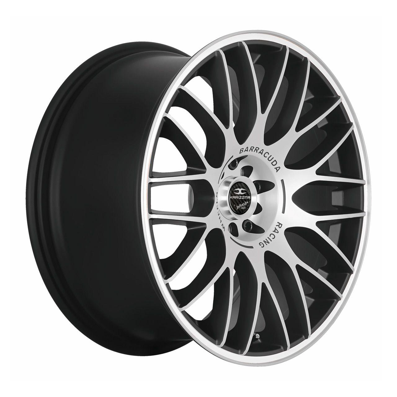BARRACUDA KARIZZMA mattblack-polished color trim weiss 8.0Jx18 4x100+108 ET13