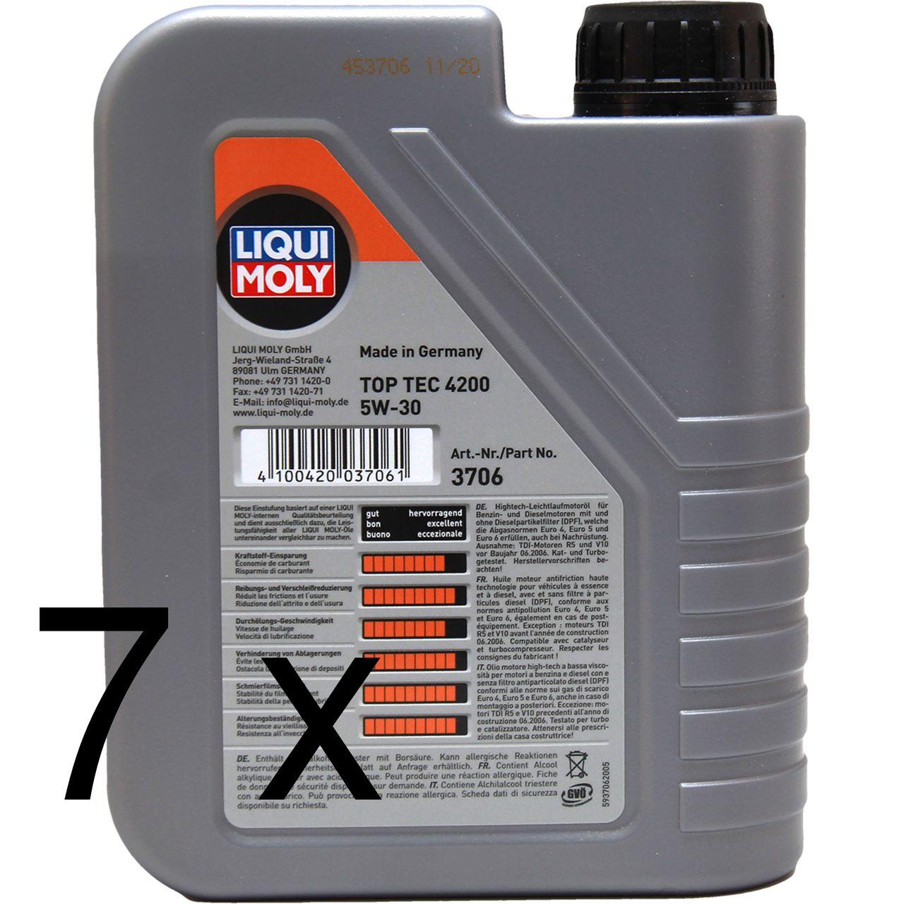 Liqui Moly Top Tec 4200 5W-30 7x1 Liter