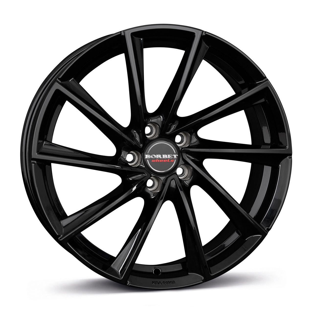 BORBET DESIGN V schwarz glänzend 7.0Jx17 5x112 ET49