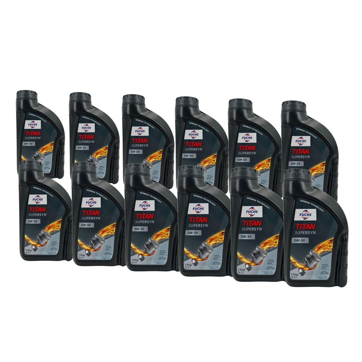 Fuchs Titan Supersyn 5W-50 12x1 Liter