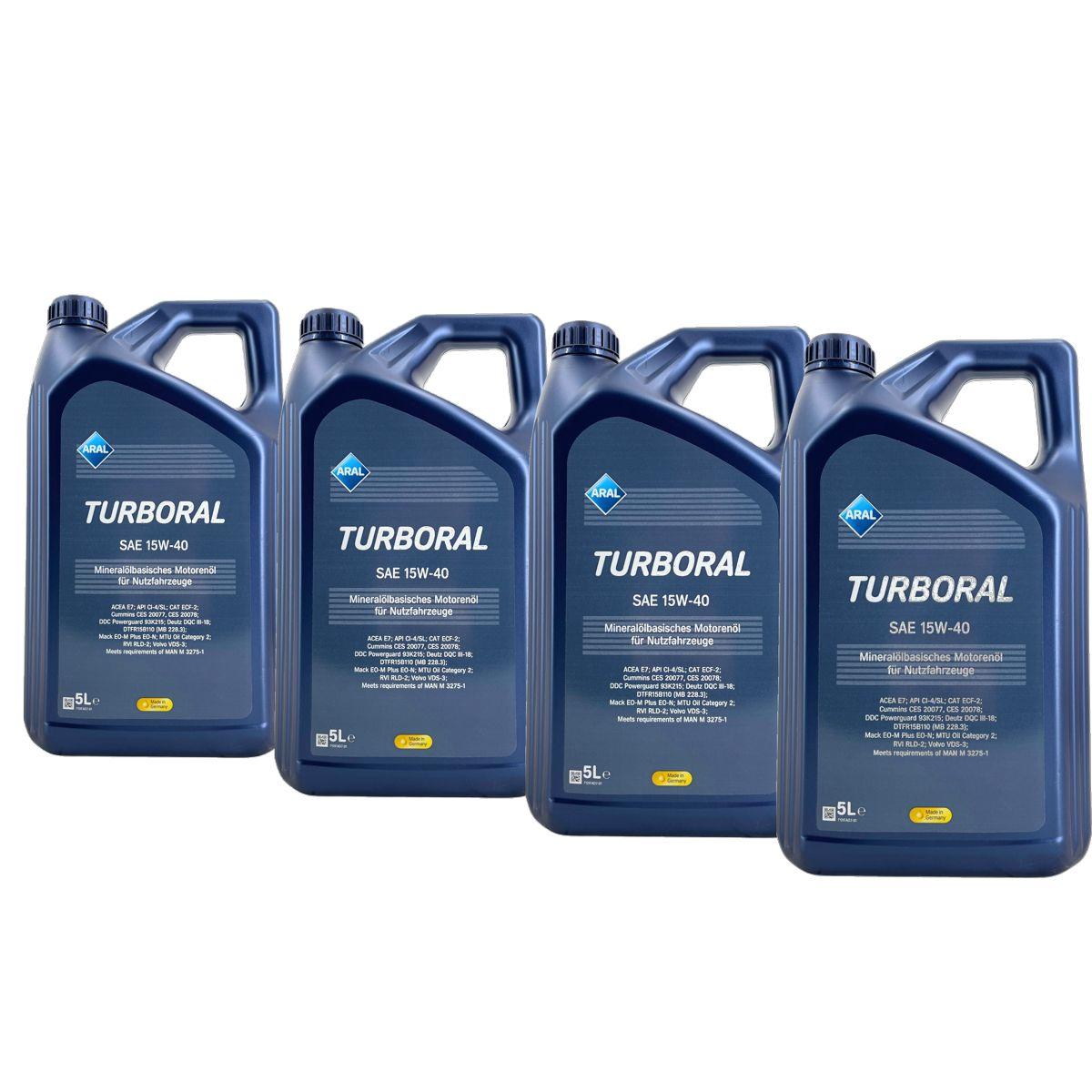 Aral Turboral 15W-40 4x5 Liter