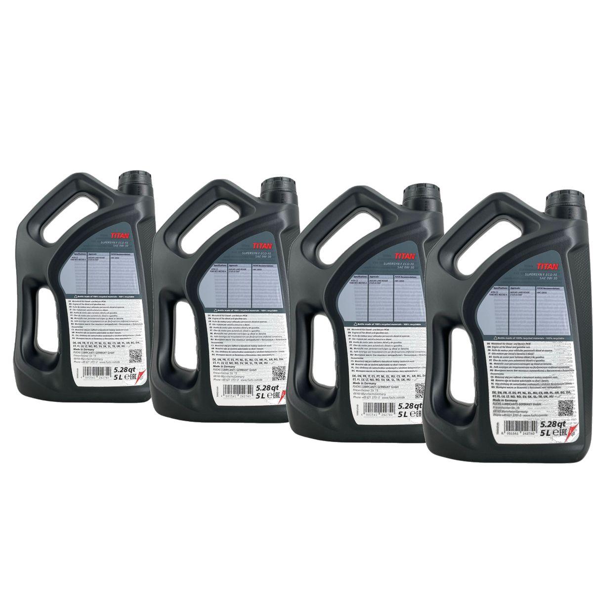 Fuchs Titan Supersyn F ECO-FE 0W-30 4x5 Liter