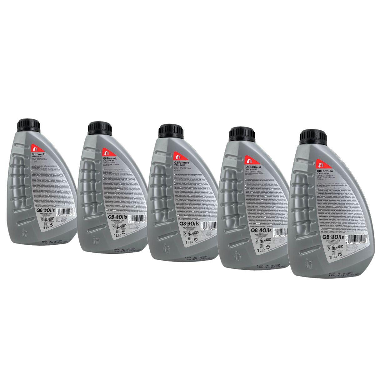 Q8 Formula V Blue 0W-20 5x1 Liter