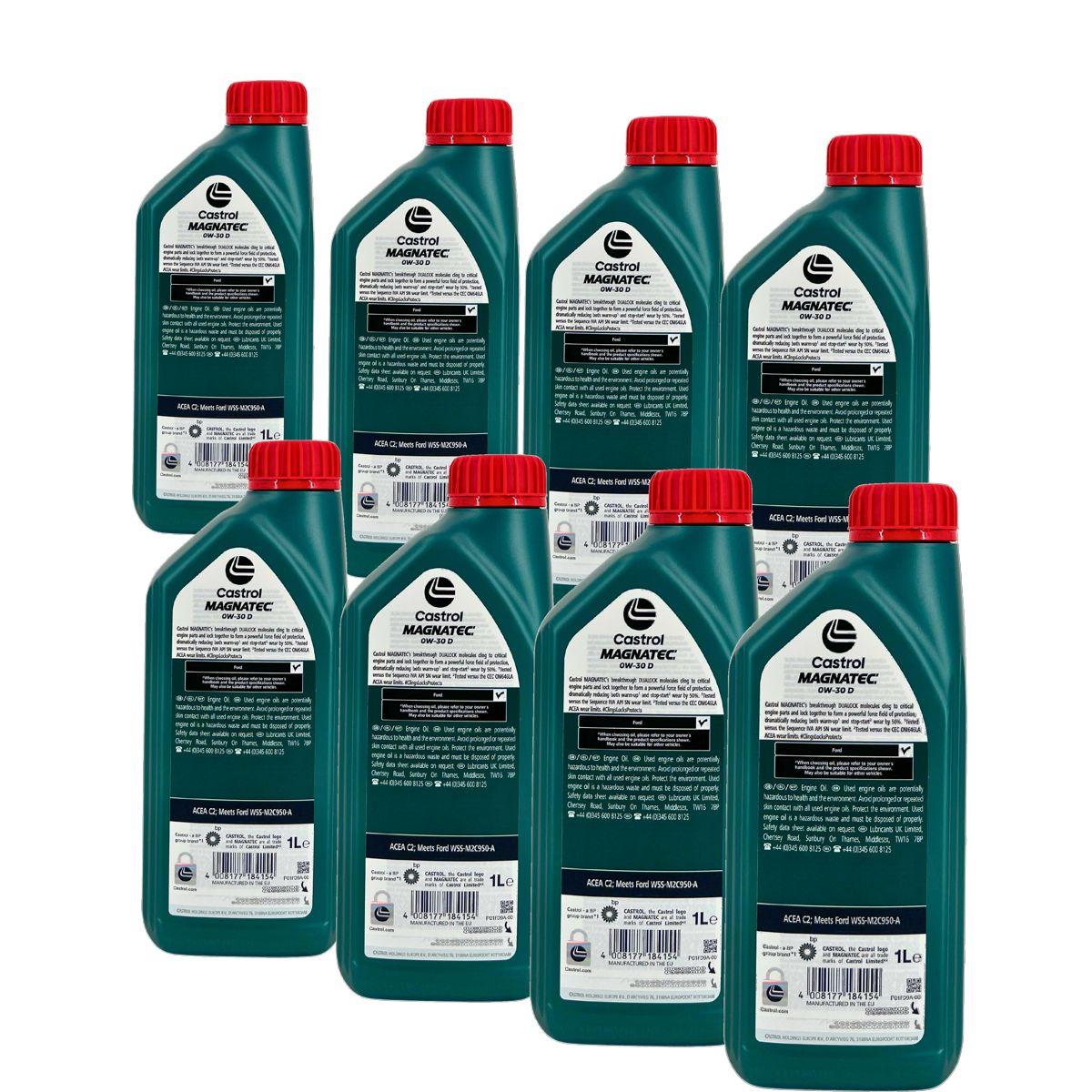 Castrol Magnatec 0W-30 D  8x1 Liter