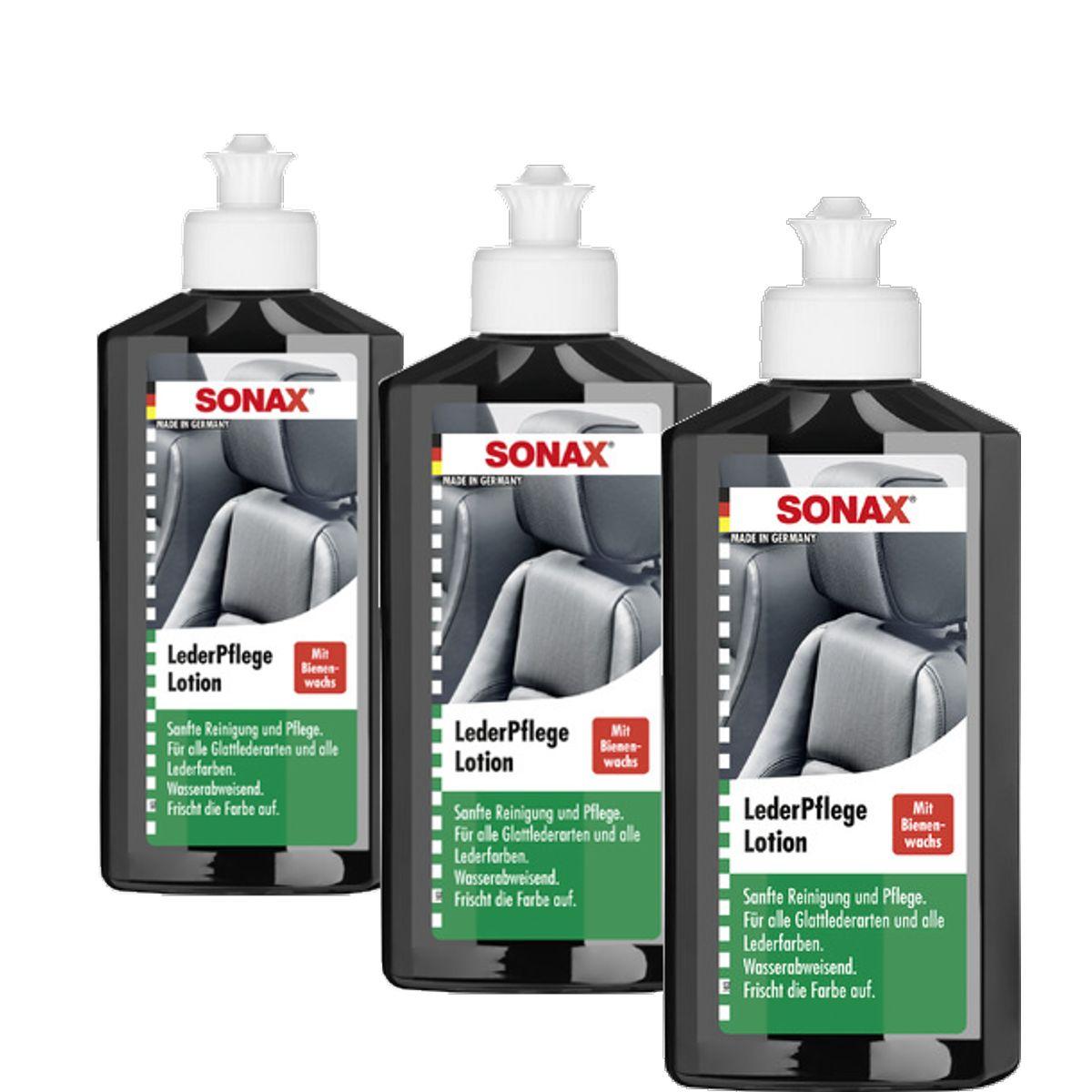 Sonax LederPflegeLotion 3x250 ML