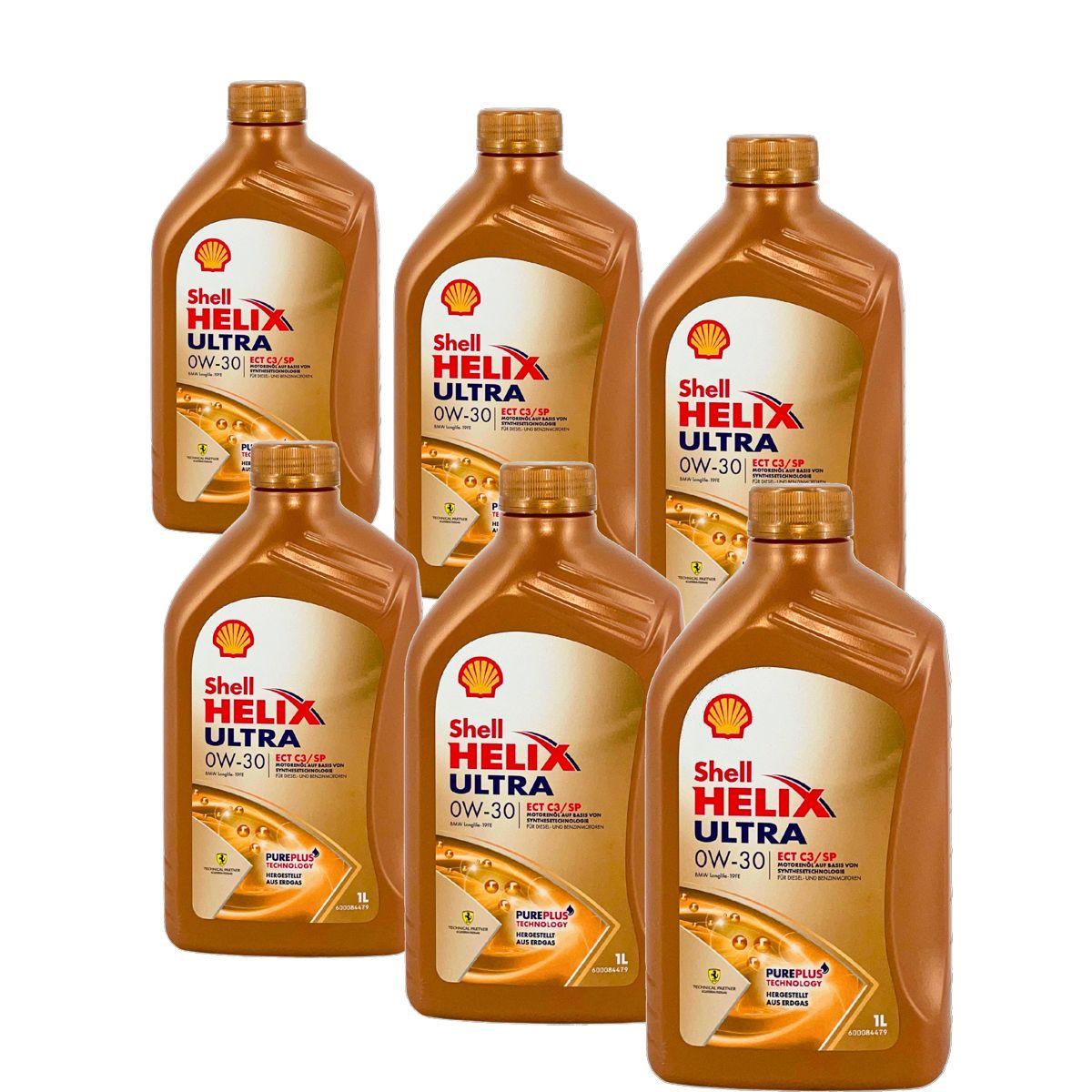 Shell Helix Ultra ECT C3 SP 0W-30 6x1 Liter | R27641526