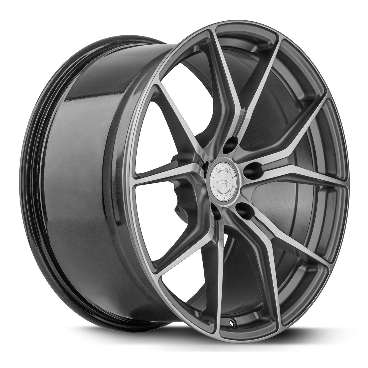 BARRACUDA INFERNO Higloss-Gunmetal-Polished 8.5Jx19 5x120 ET37