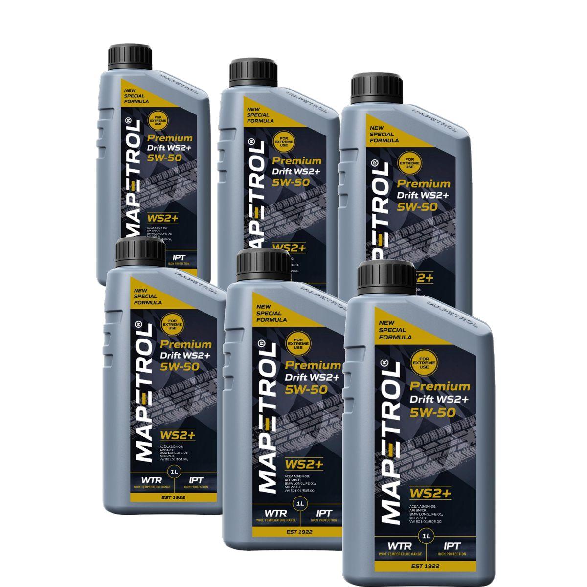 Mapetrol Premium Drift WS2+ 5W-50 6x1 Liter