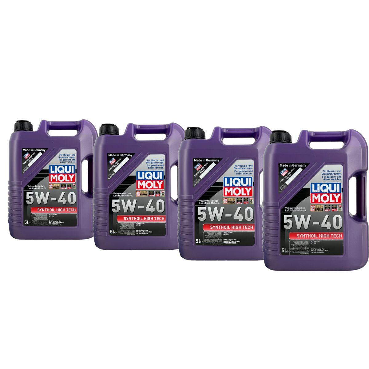 Liqui Moly Synthoil High Tech 5W-40 4x5 Liter