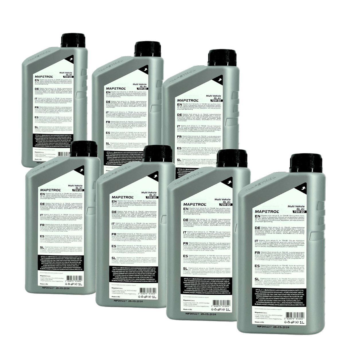 Mapetrol Multi Vehicle GL 4+ 75W-80 7x1 Liter