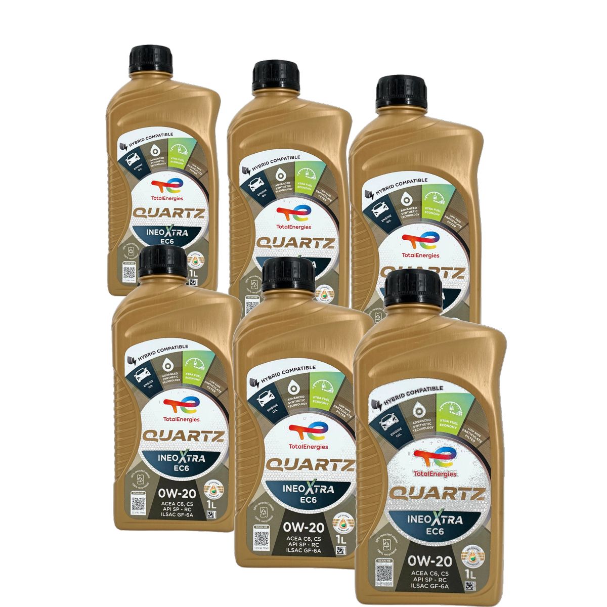 Total Quartz Ineo Xtra EC6 0W-20 6x1 Liter