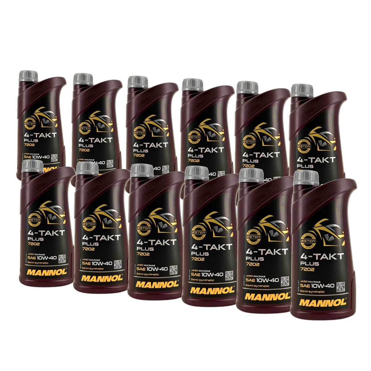 Mannol 4-Takt Plus 10W-40 12x1 Liter
