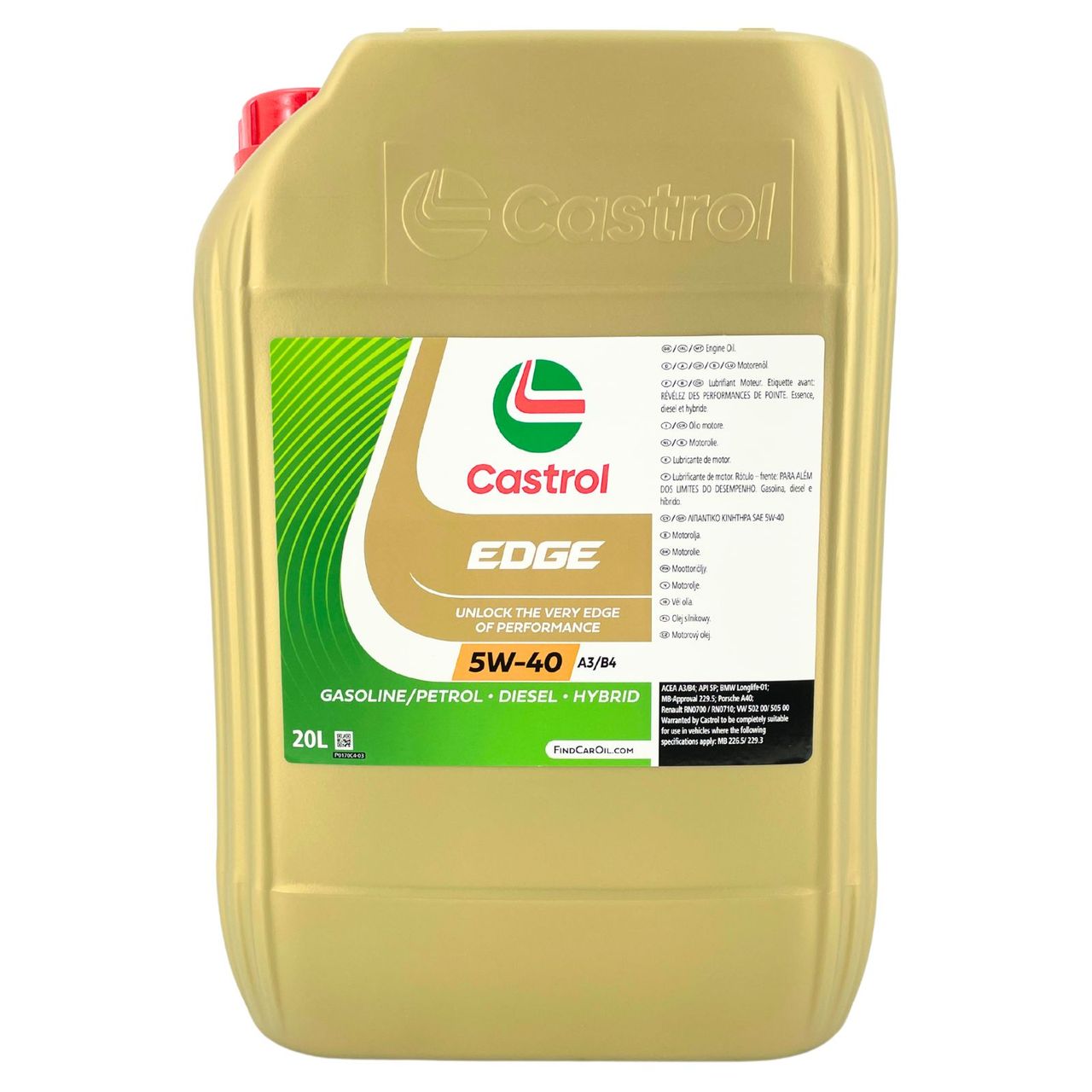Castrol Edge 5W-40 A3/B4 20 Liter