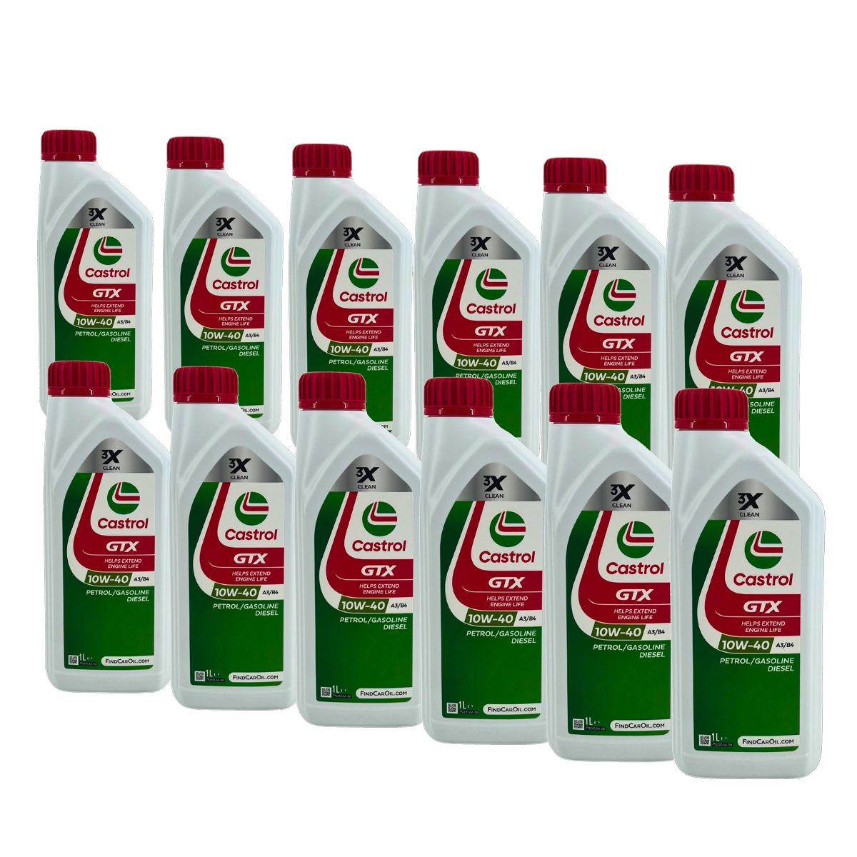 Castrol GTX 10W-40 A3/B4 12x1 Liter